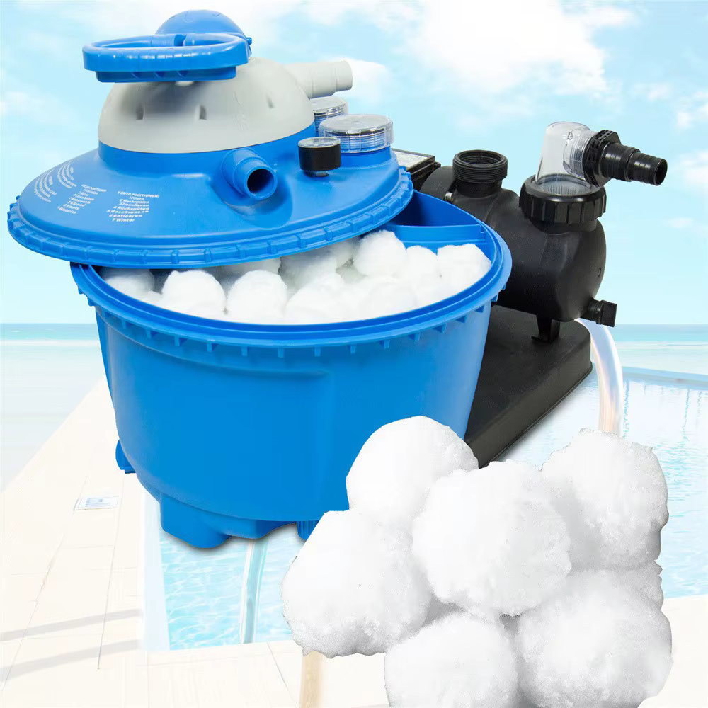 Boules filtrantes de piscine blanches ou bleues