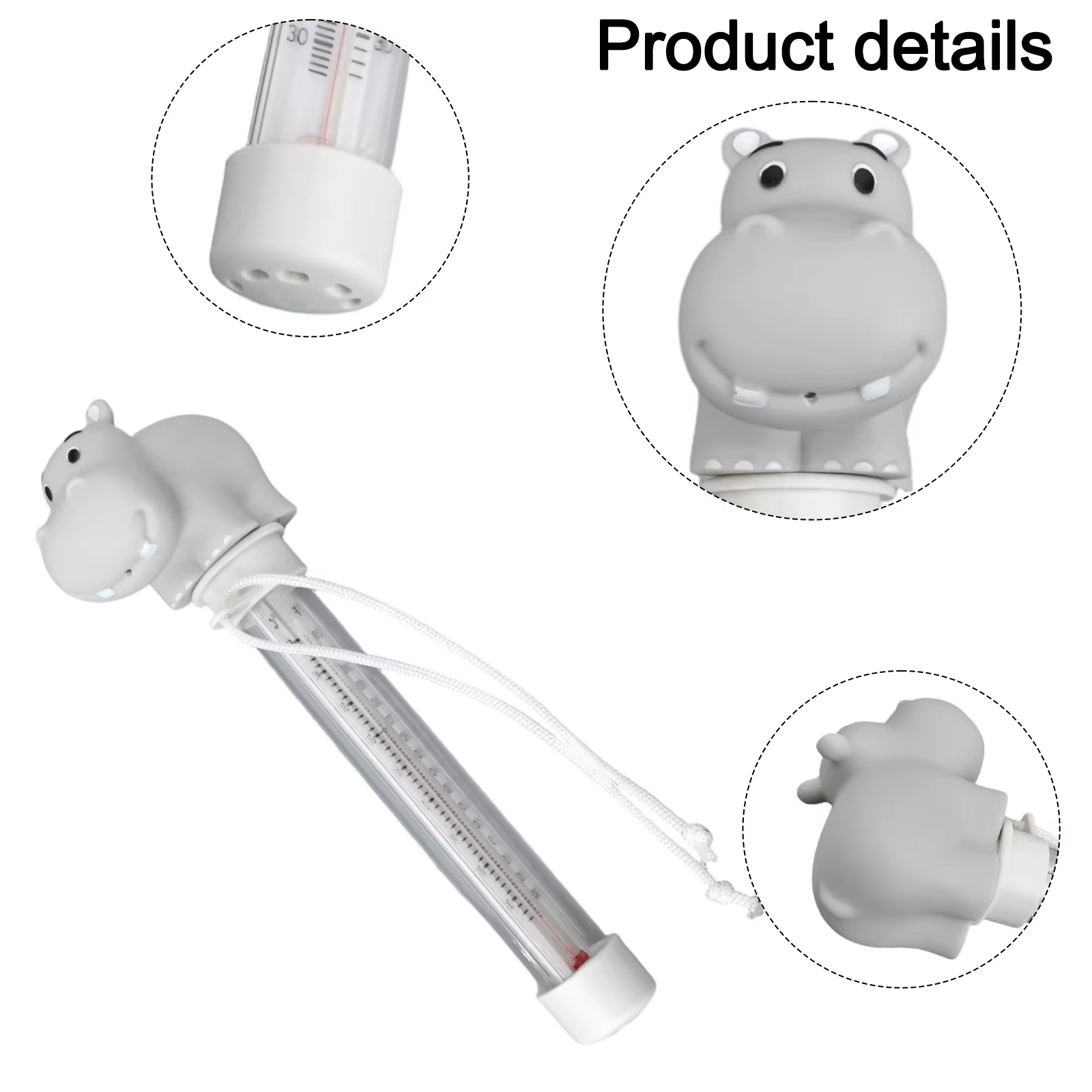 Thermomètre flottant pour piscine en PVC