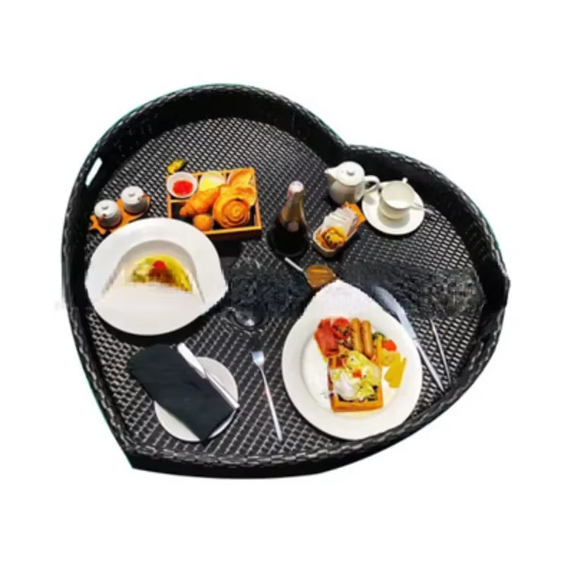 Plateau de petit déjeuner flottant pour piscine