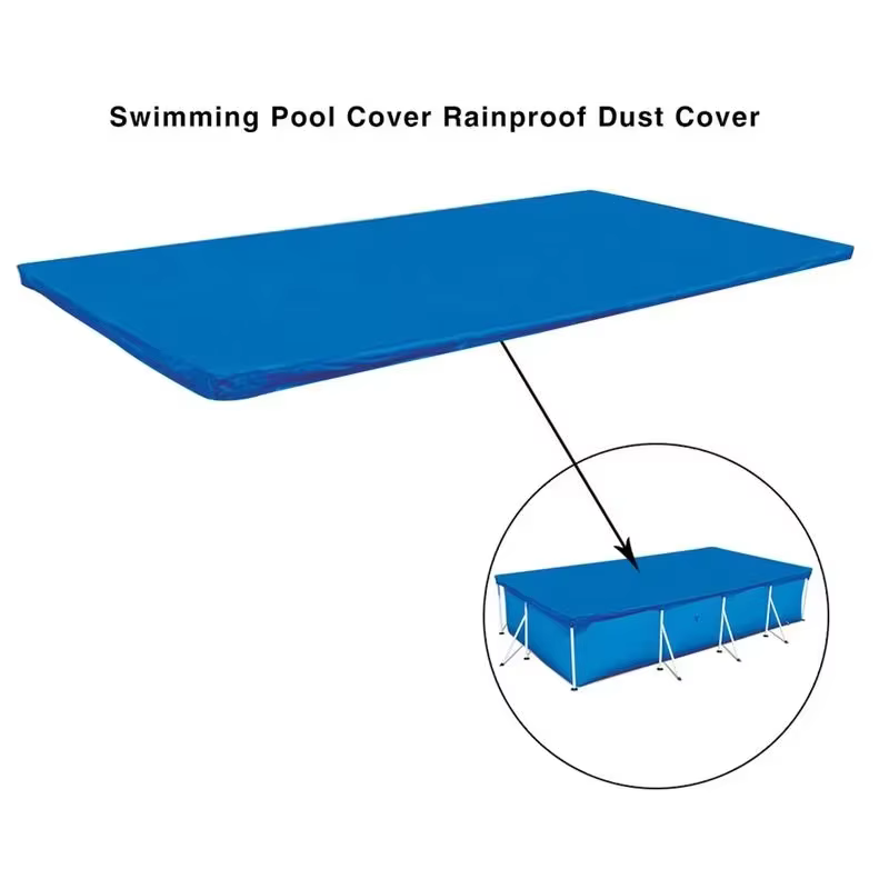 Couverture de piscine rectangulaire