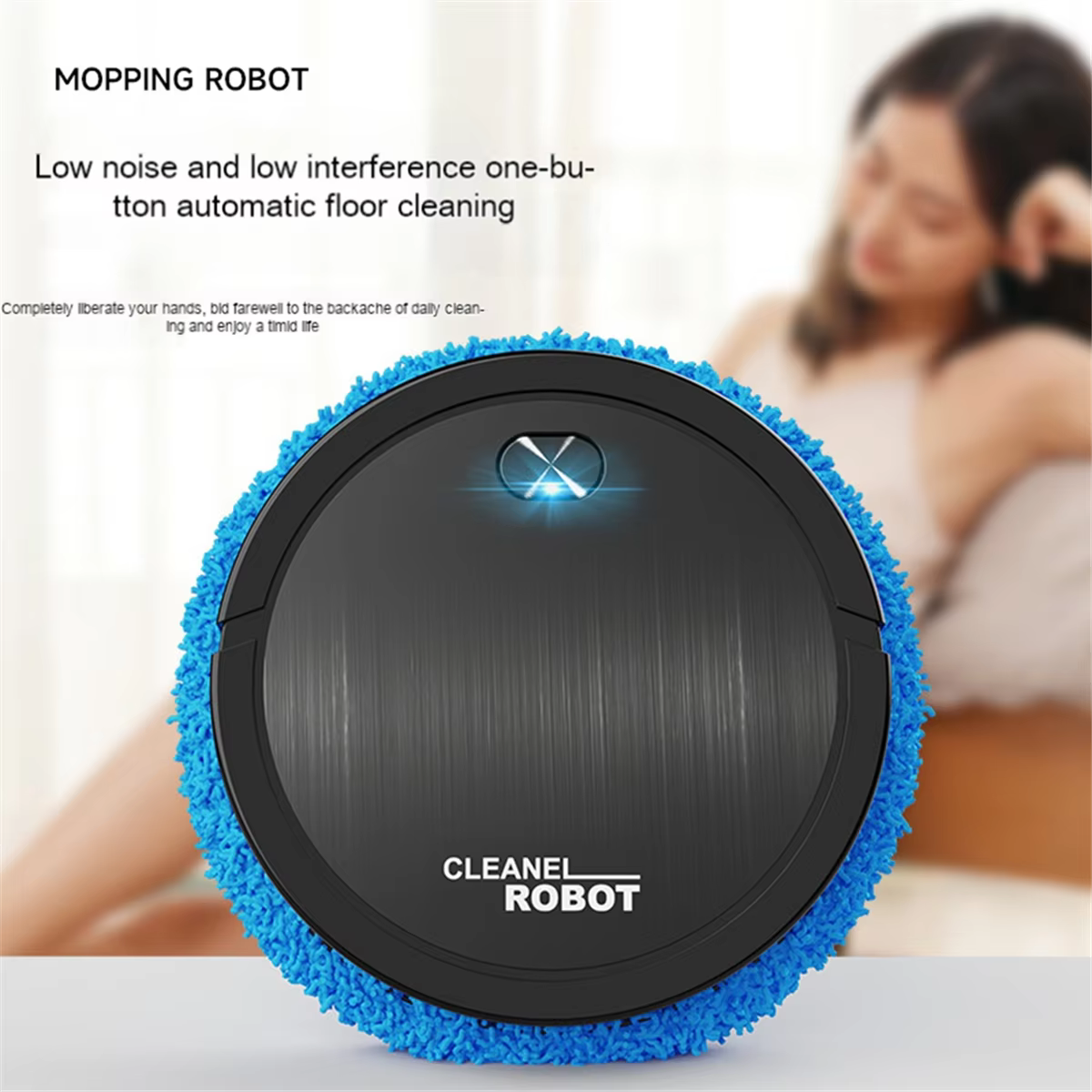 Robot de nettoyage intelligent, aspirateur domestique, machine de nettoyage à sec, portable, aste, livres, grande vente