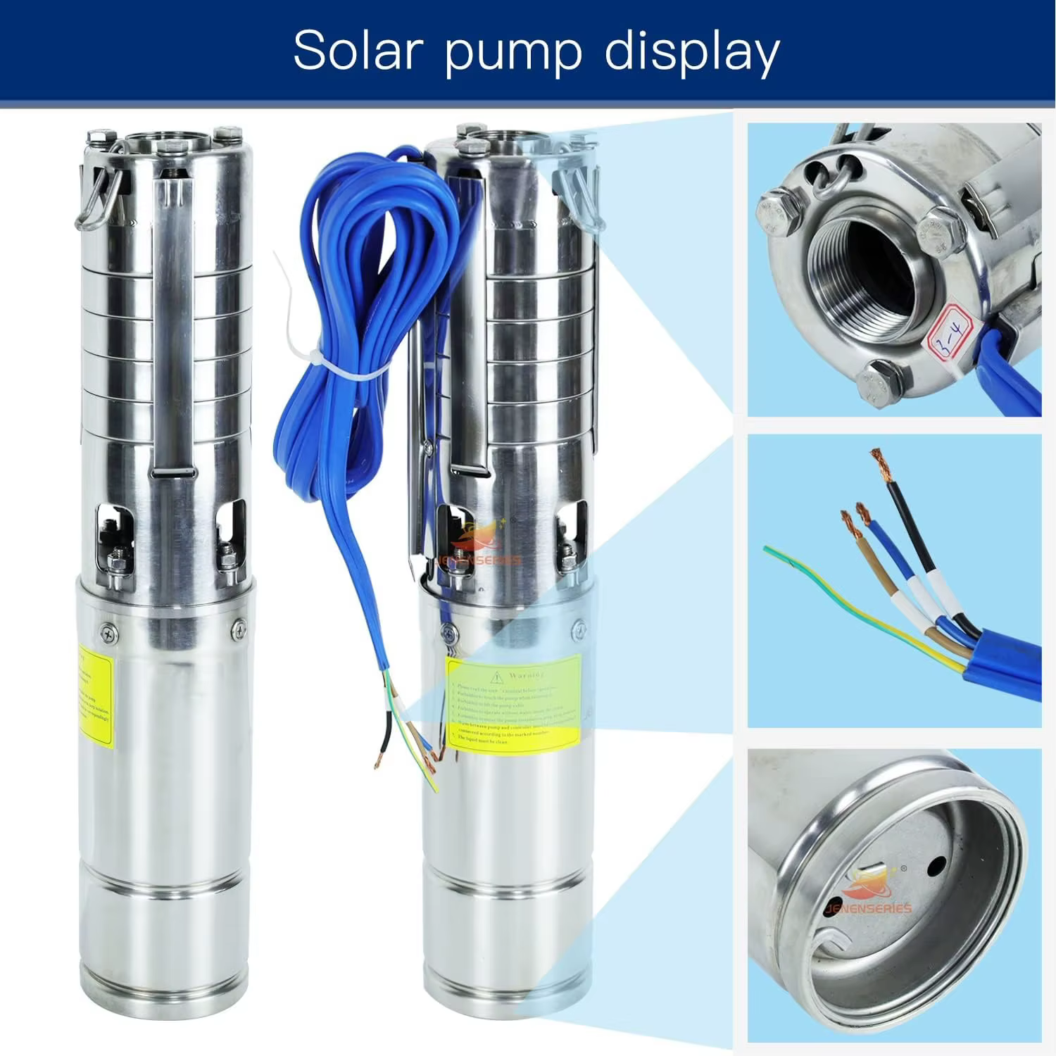 Pompe de puits Submersible à énergie solaire