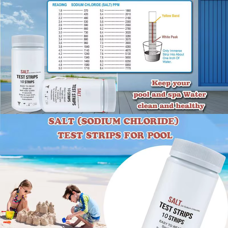 Bandelettes de Test de sel pour piscine