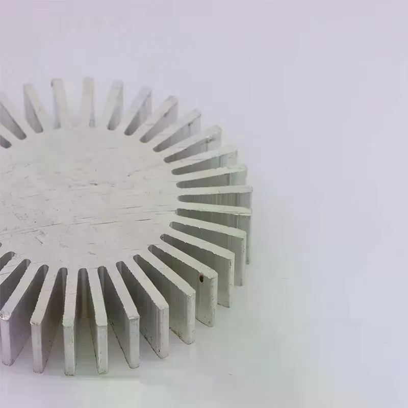 Radiateur en aluminium COB, diamètre 50 mm, 3~7 W, dissipateur thermique LED haute puissance, radiateur solide en forme de tournesol, alliage rond