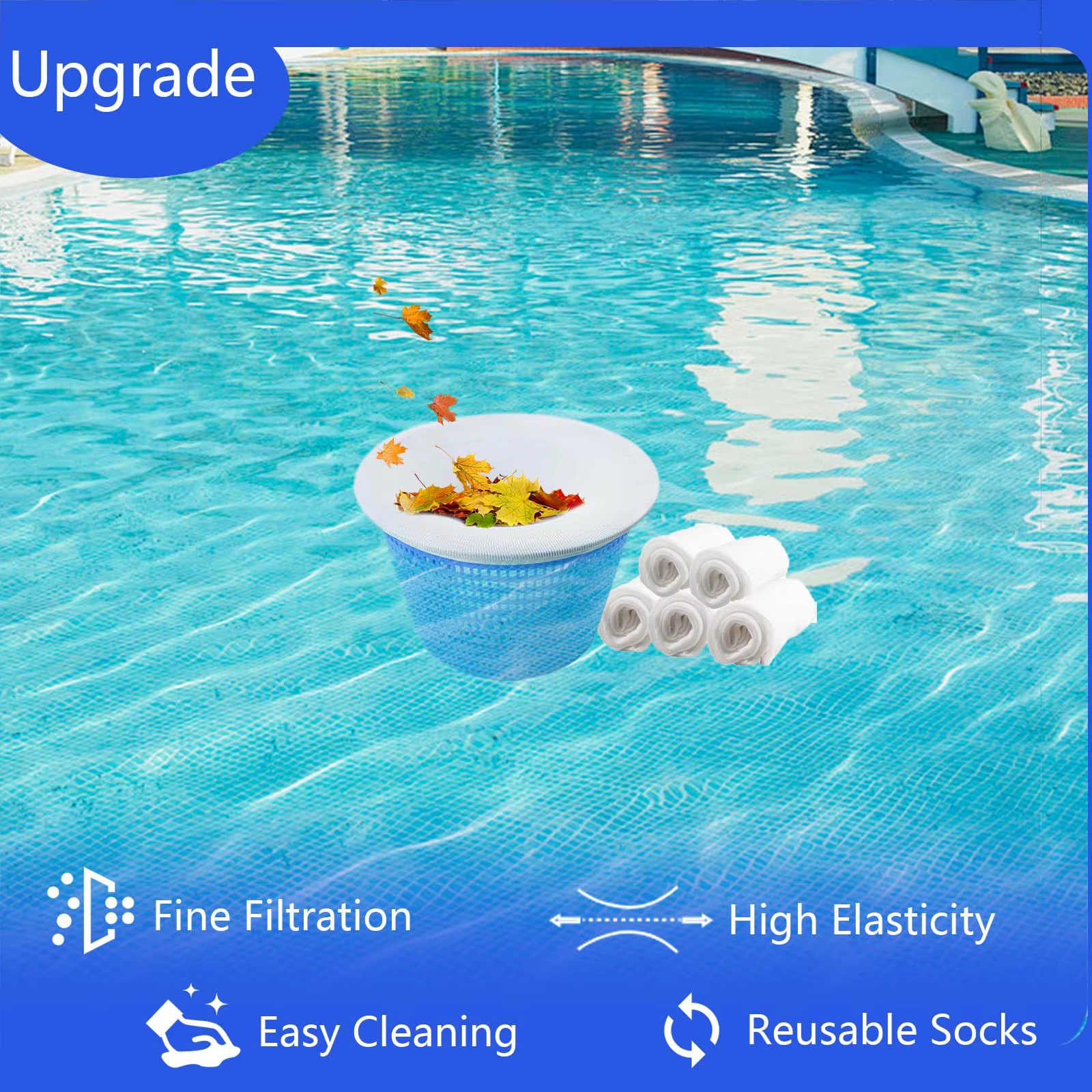 Filtre d'écumoire de piscine