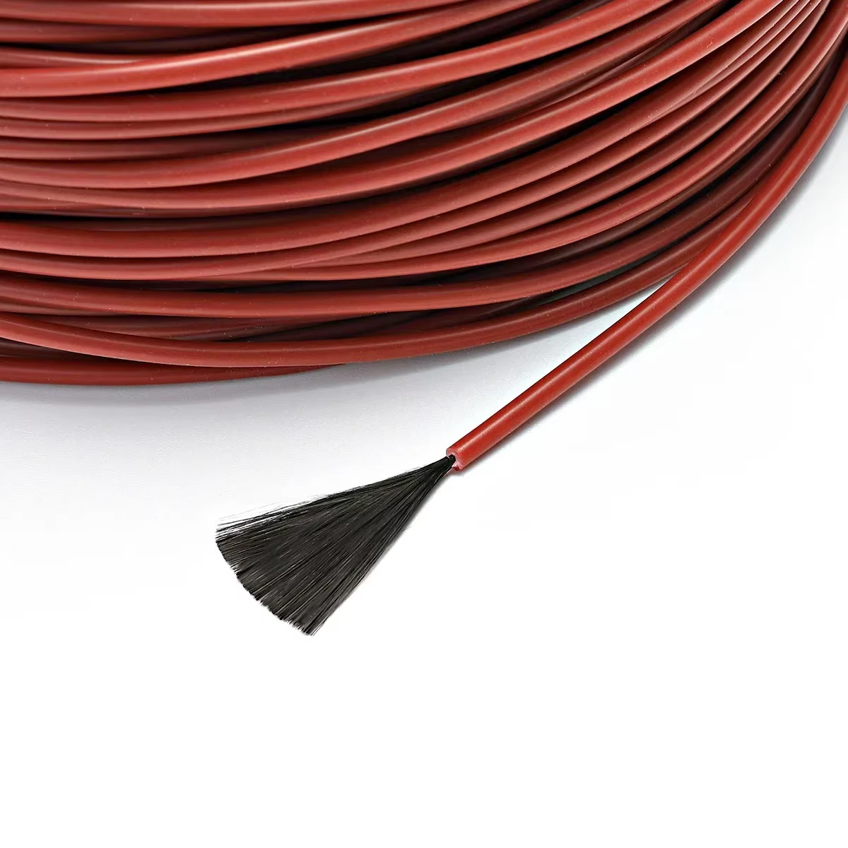 Bobine de câble chauffant au sol en fibre de carbone, fils chauffants, chaud, 50m, 12K, 33ohm par m
