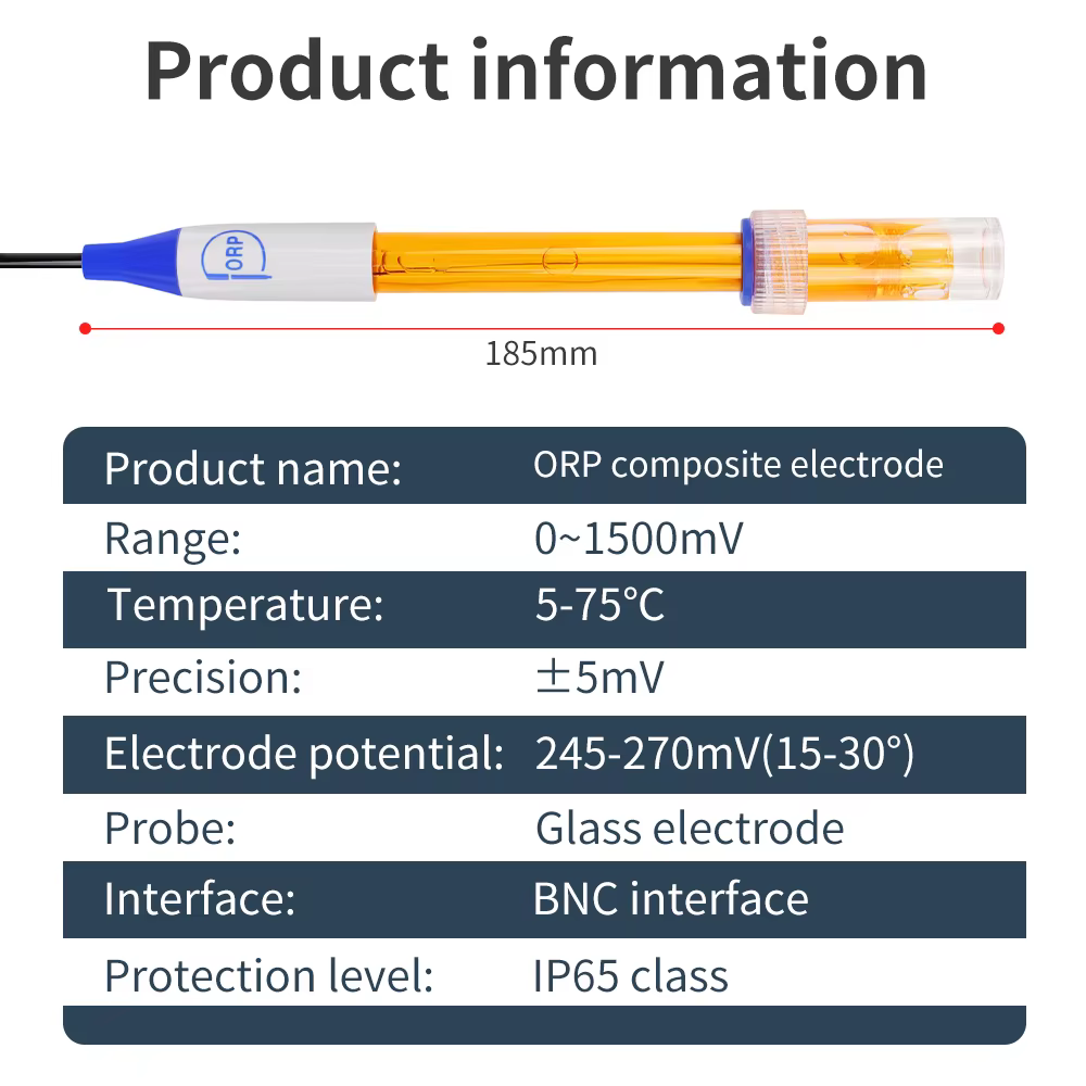 Sonde d'électrode ORP pour aquarium et piscine