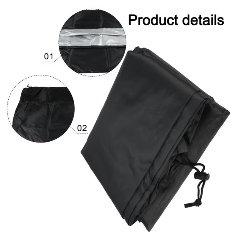 Bâche de protection rectangulaire durable et imperméable pour piscine