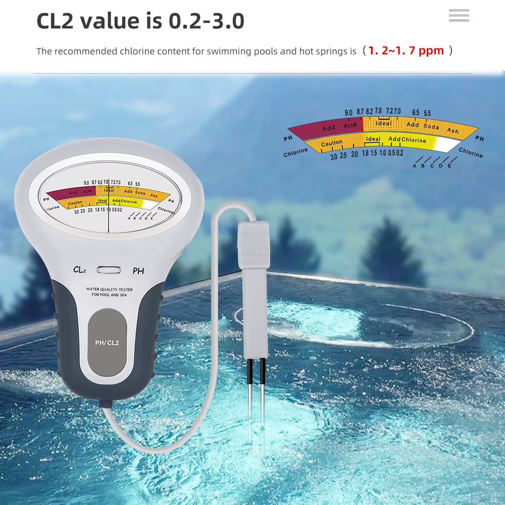 Détecteur de chlore 2 en 1
