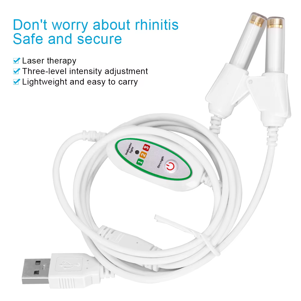 Thérapie laser auriculaire LLLT, irradiation laser, traitement physique du acouphènes, bouchons auriculaires, otite moyenne, surdité, rhinite nasale, sinusite