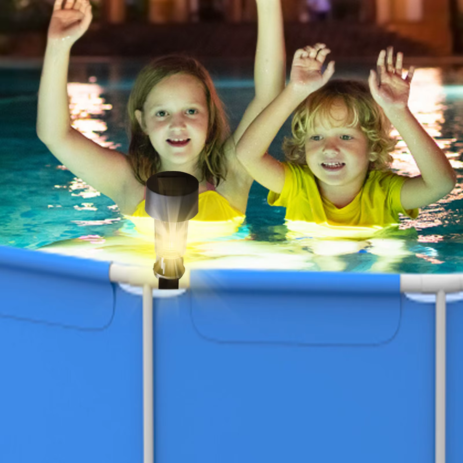 Cadre de lumière solaire pour piscine