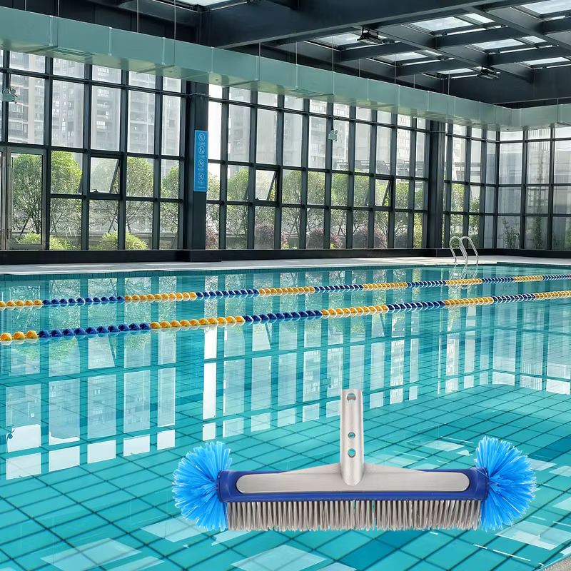 Nouvelle brosse de nettoyage de piscine à manche en aluminium