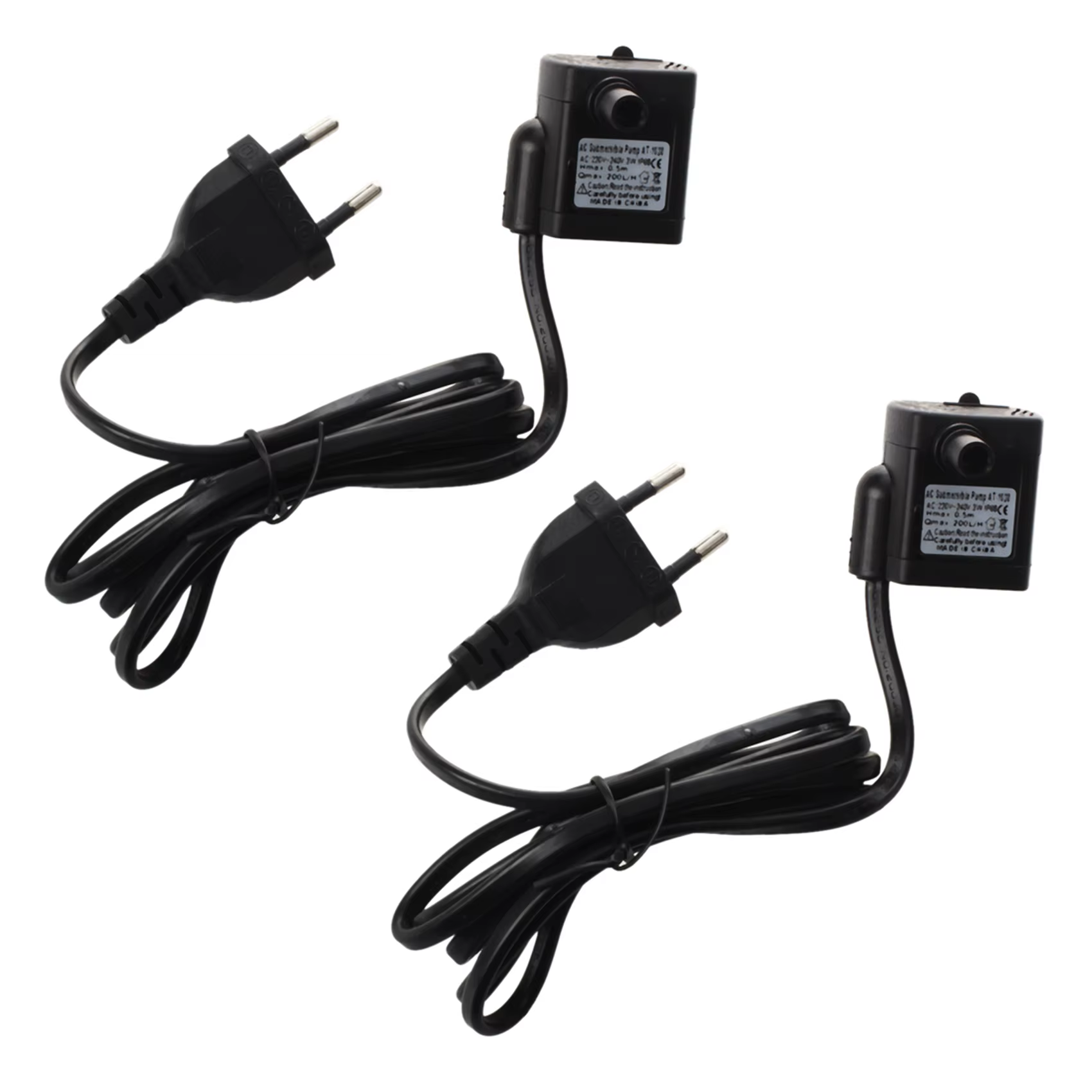 2X AC 220 V 3 W pompe à eau Submersible pour Aquarium étang fontaine prise ue