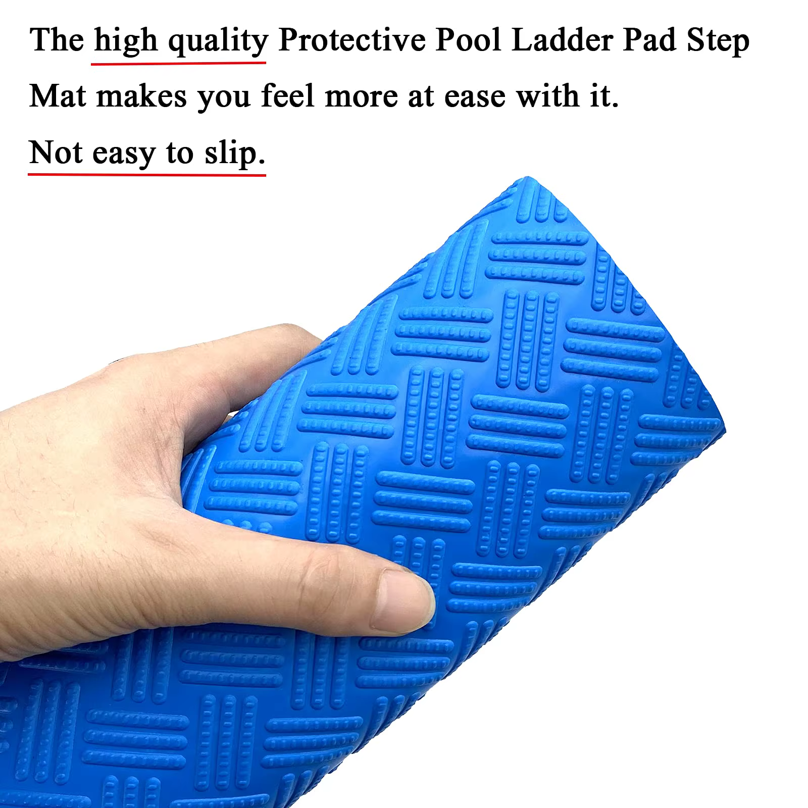 Tapis d'échelle de piscine-tapis de protection pour escalier de piscine avec Texture antidérapante