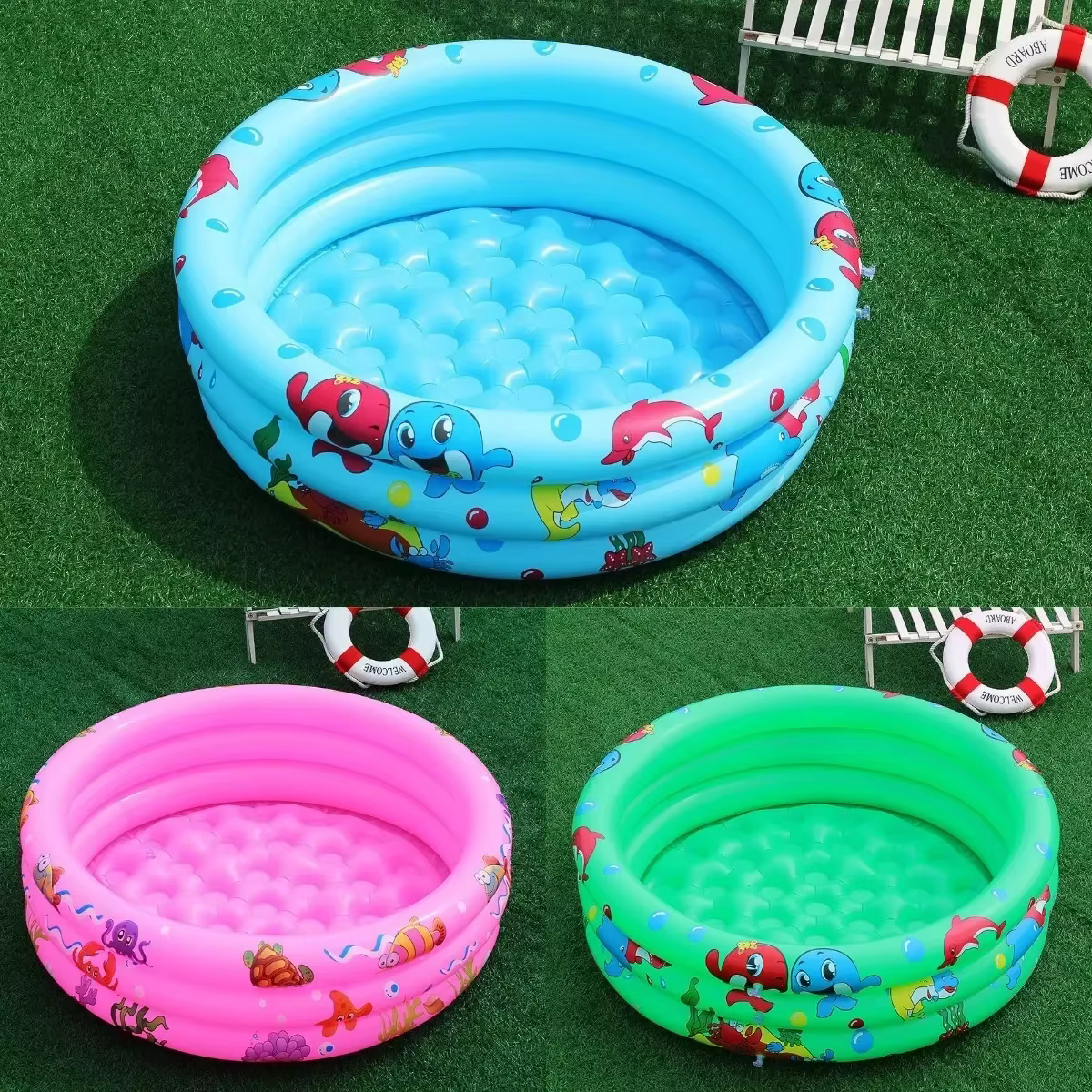 Piscine gonflable réutilisable Double couche