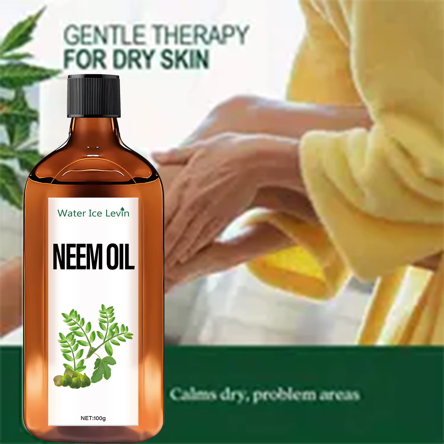 Huile de Neem pour Cheveux - Soin Hydratant Intense pour Cheveux Secs, Redonne Douceur et Éclat, Soin Capillaire Hiver