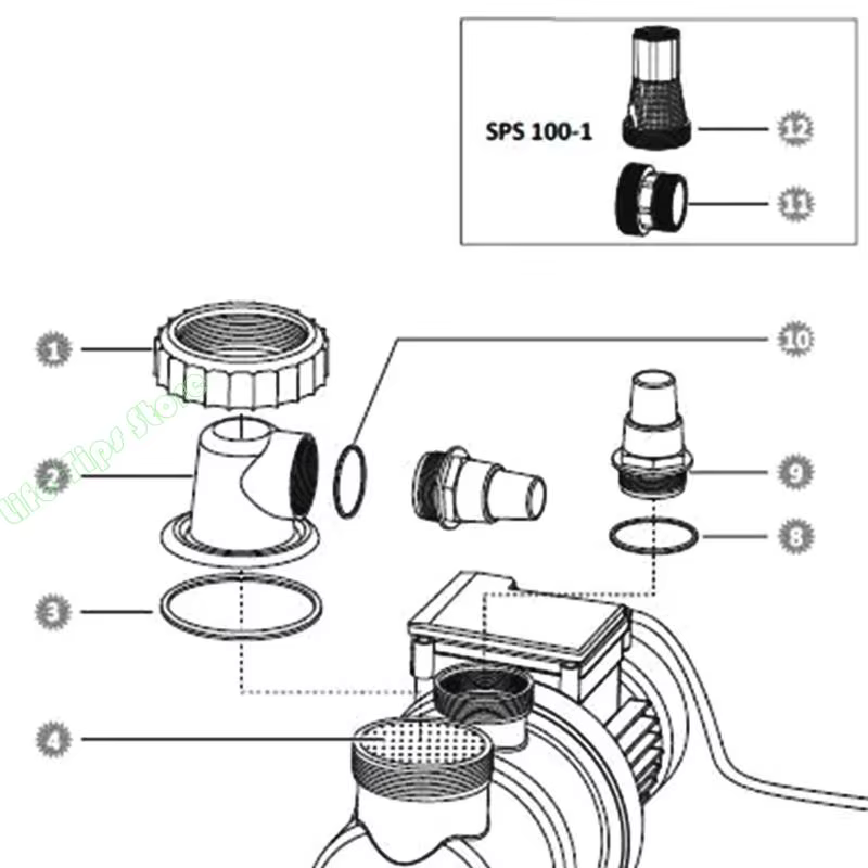 Adaptateur connexion pompe G5AB 32/38mm