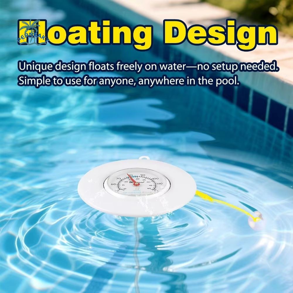 Thermomètre de piscine flottant étanche