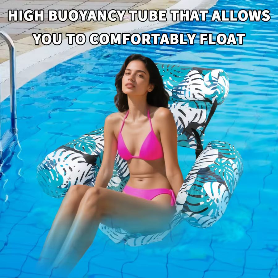 Chaise longue flottante gonflable pour adulte