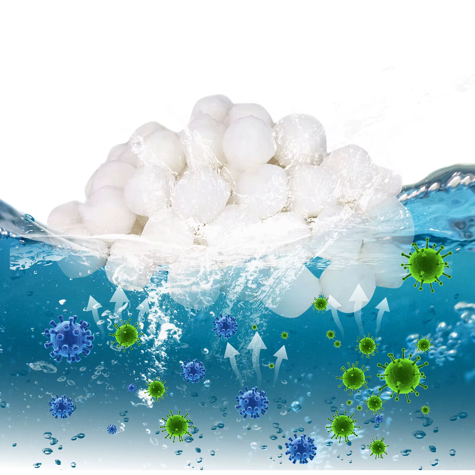 Boules de nettoyage de piscine en Fiber de Purification d'eau
