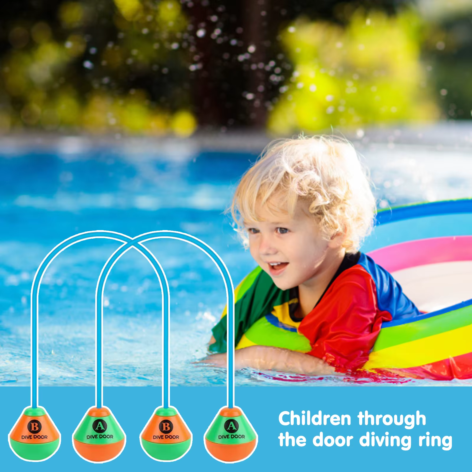 Lot de 2 aides de jeu aquatiques amusantes pour la plongée sous-marine