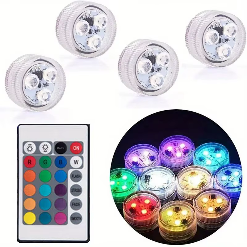 Lumière de piscine LED RGB 16 couleurs avec télécommande
