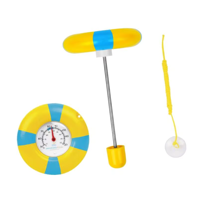 Thermographe piscine flottant avec pointeur analogique sonde en acier inoxydable