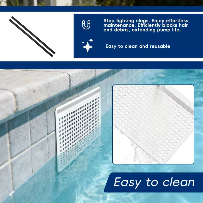 Panier de remplacement magnétique en maille fine pour écumeur de piscine