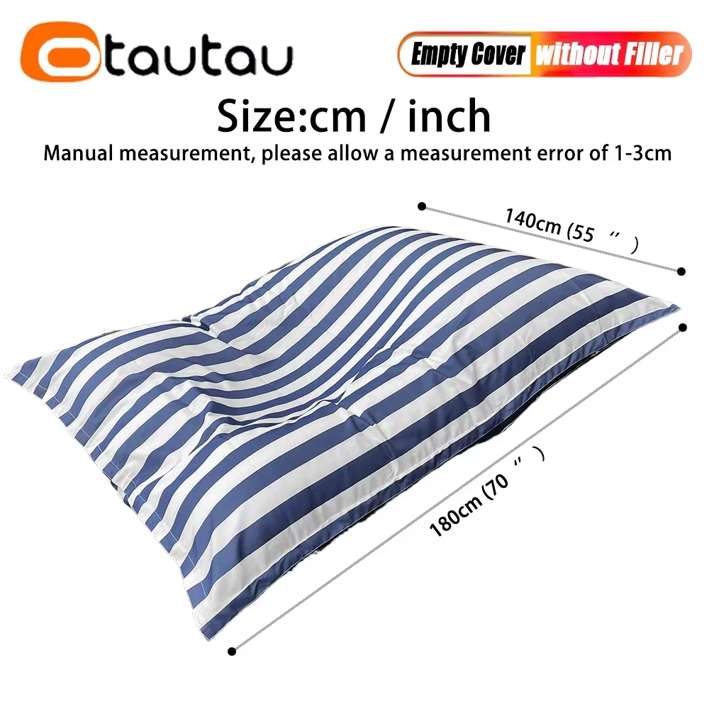 OTAUTAU 140x180 cm Housse de pouf flottante pour piscine DD096【Pas de remplissage! Besoin d'acheter