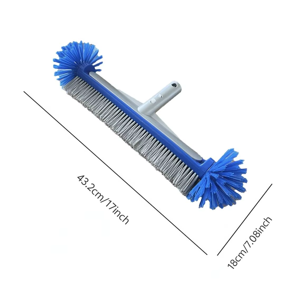 Tête de brosse de piscine avec brosse de nettoyage d'angle