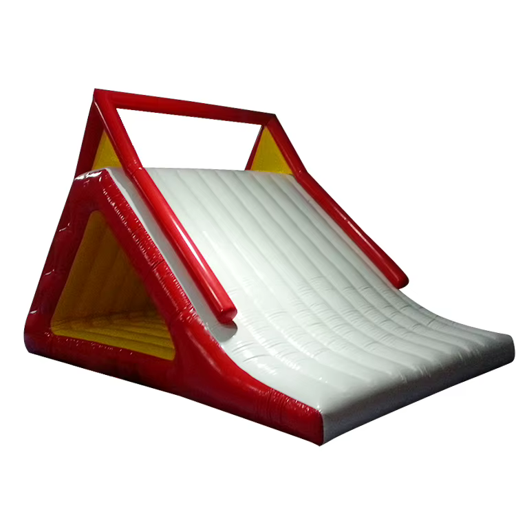 Toboggan flottant gonflable personnalisé de piscine d'îlot d'équipement de parc aquatique