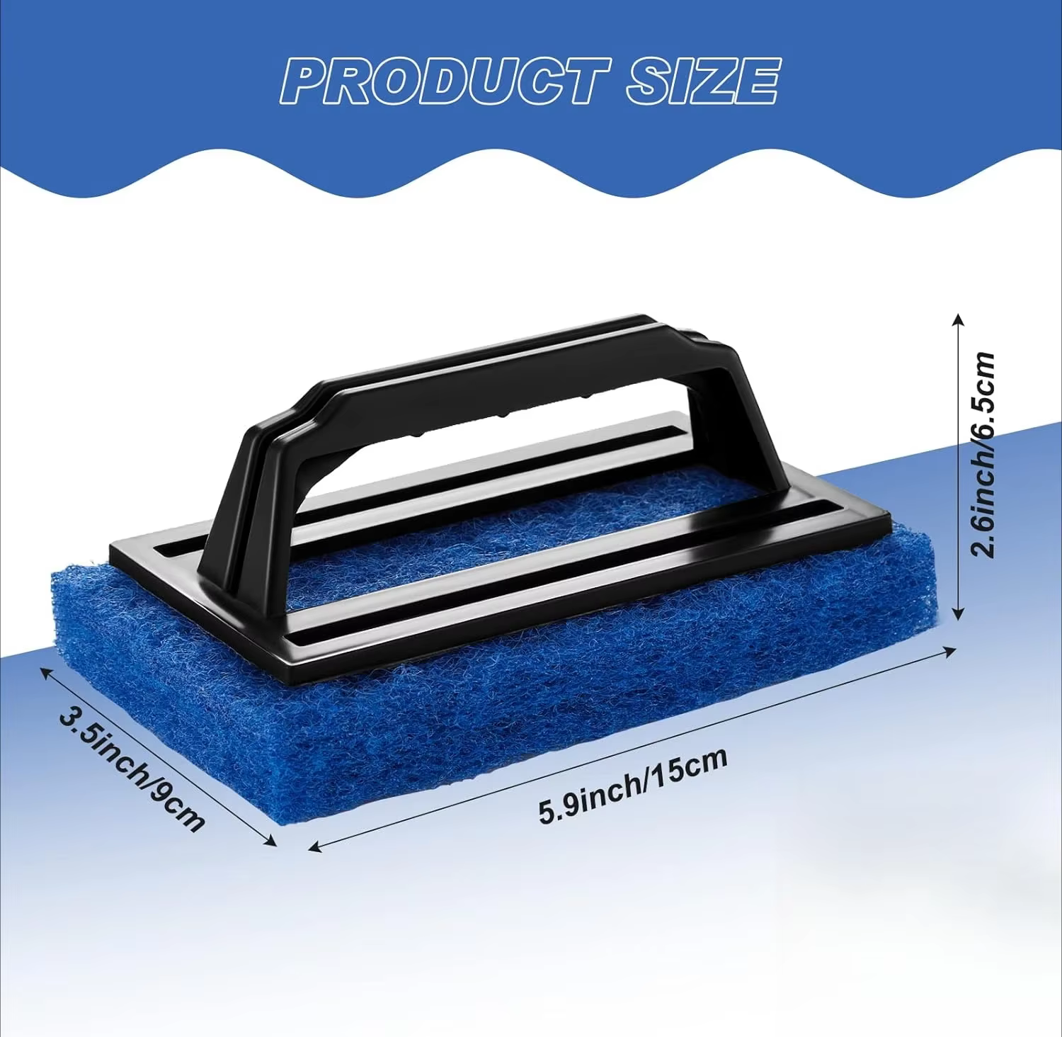Brosse éponge de nettoyage pour jacuzzi et piscine