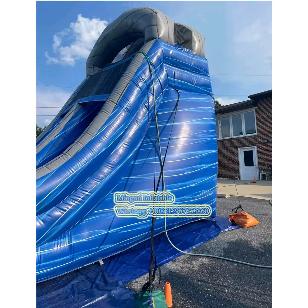 Toboggan gonflable de piscine de glissière d'eau