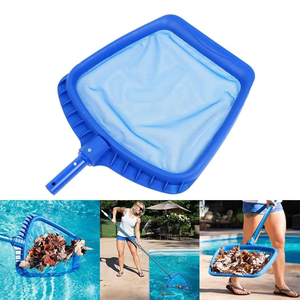 Épuisette de nettoyage de piscine avec manche télescopique