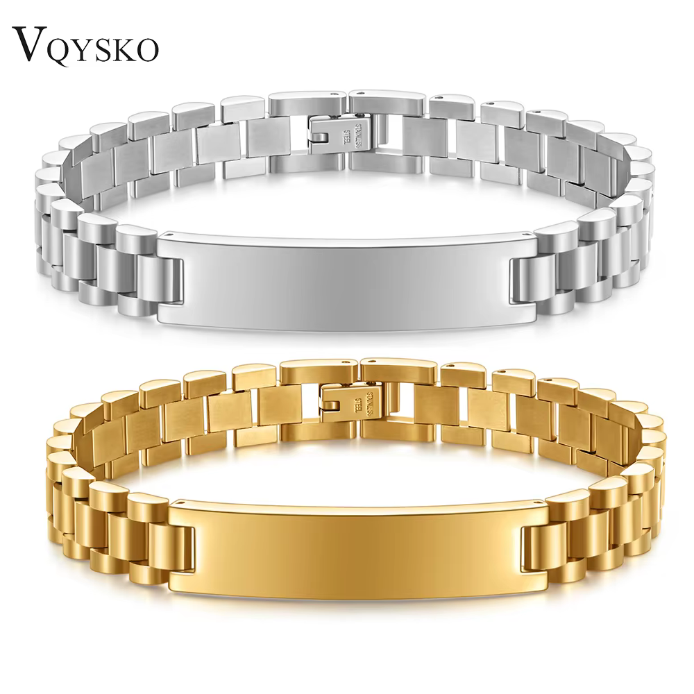 Bracelet de montre en acier titane lisse pour hommes, 10mm, nouveaux accessoires de mode pour hommes, cadeaux d'affaires personnalisés