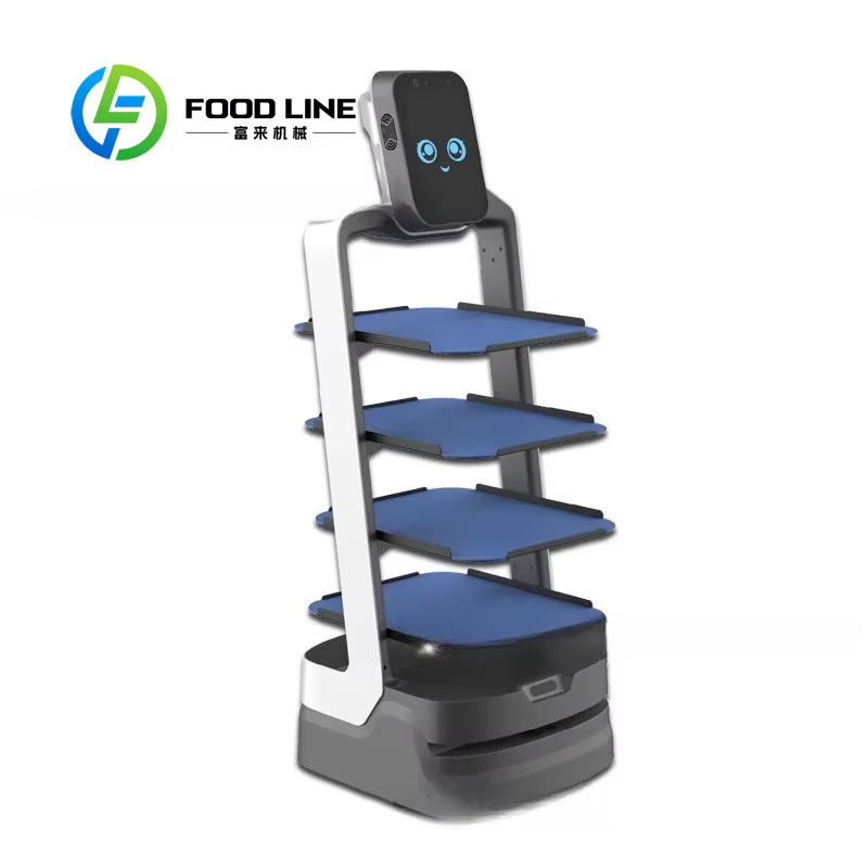 Robot de livraison IA personnalisé, serveur commercial pour restaurant, café, machine de service alimentaire autonome, machine de restauration