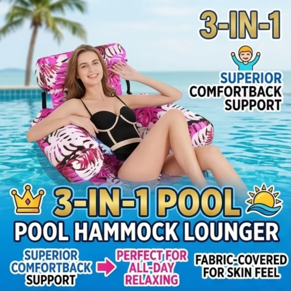 Siège flottant pliable pour piscine