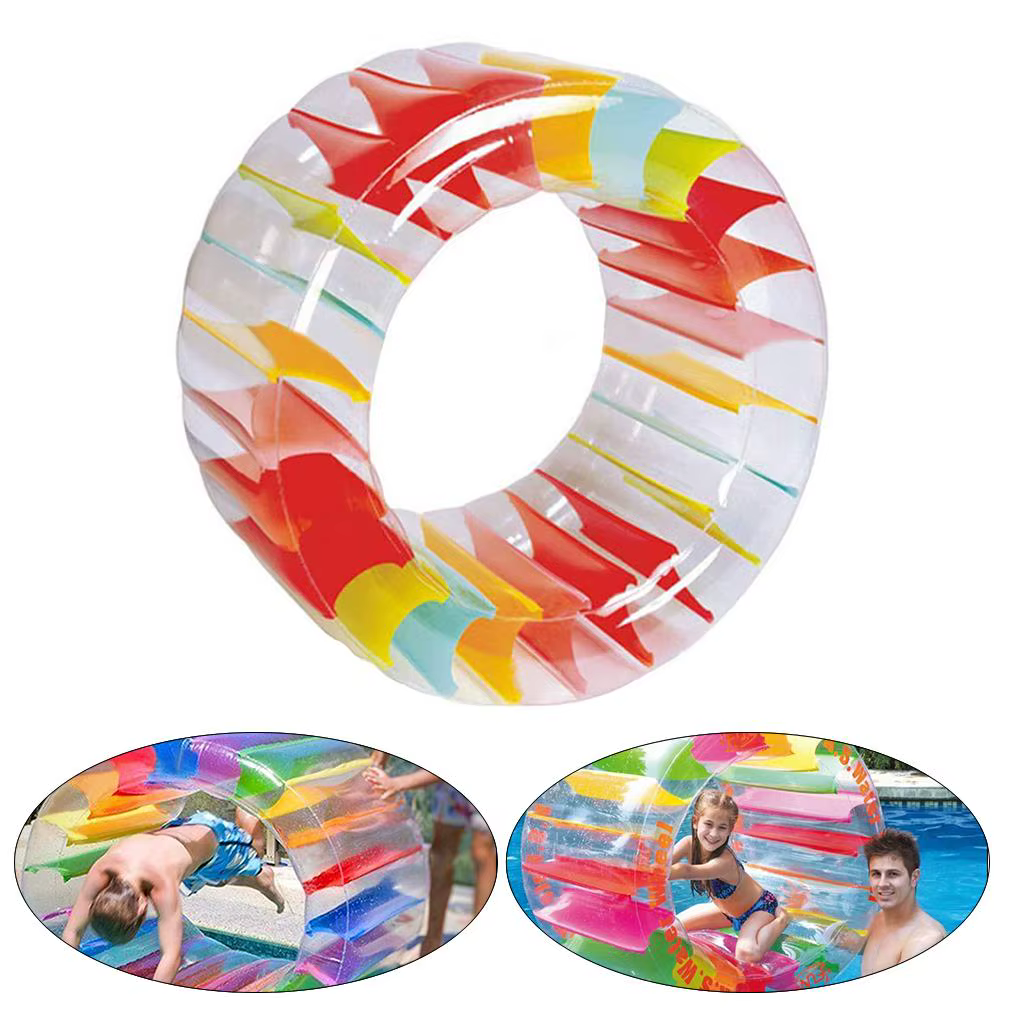 Roue à eau géante - Jouet gonflable de flottaison de rouleau de piscine