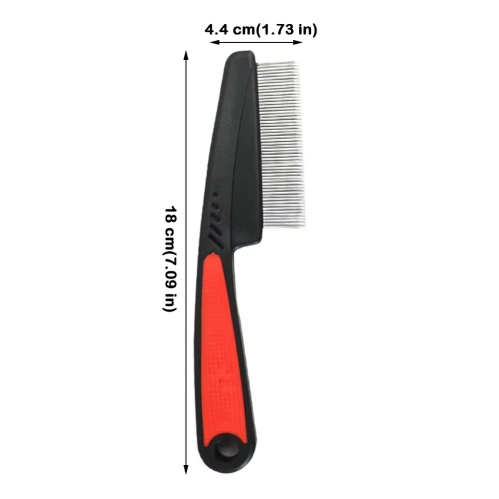 Peigne anti-lentes à poignée antidérapante, à dents fines, pour éliminer les pellicules et les puces sans douleur, peigne nettoyant pour le cuir chevelu, peigne à cheveux
