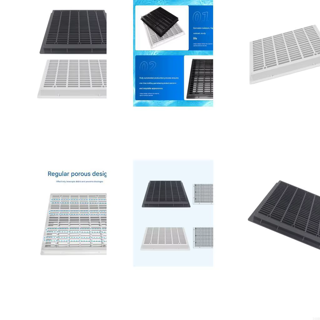 Couvercle vidange principal piscine carré en plastique ABS