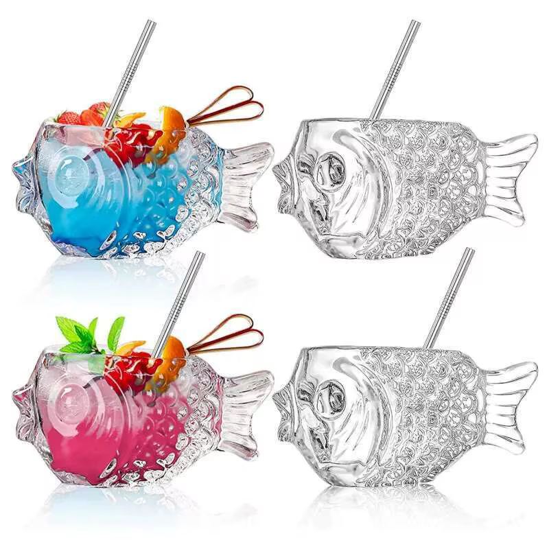 Verre à Cocktail en forme de poisson mignon