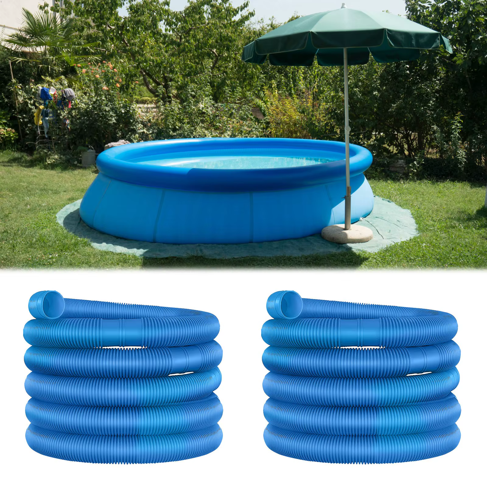 Tuyau flexible ondulé de remplacement pour piscine