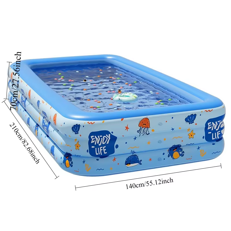 Piscine gonflable familiale pour enfants et adultes