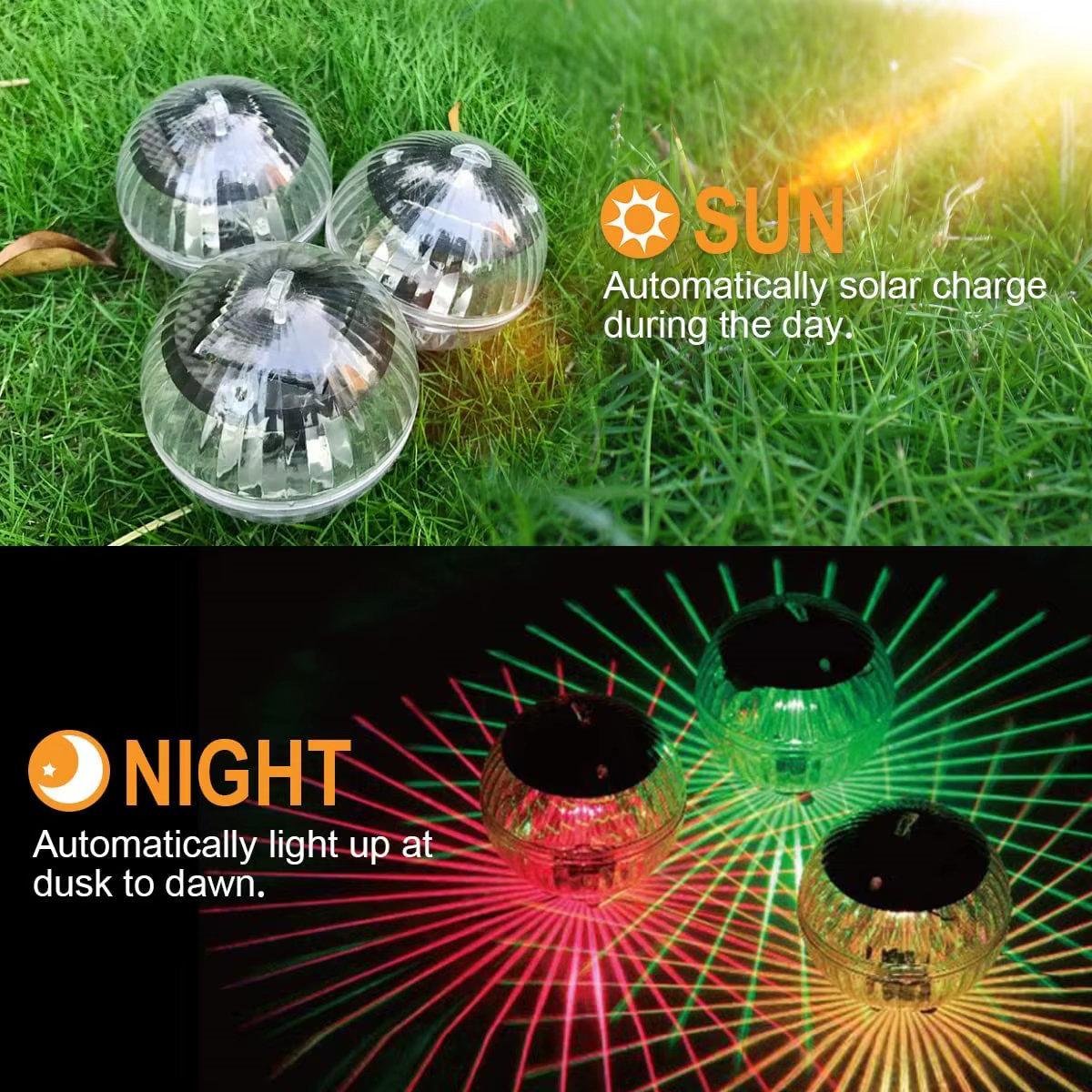 Lampe solaire flottante Led