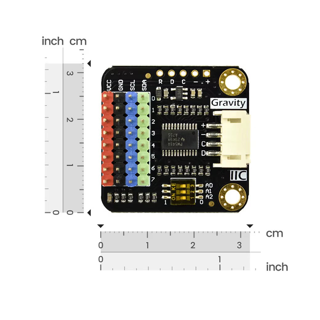 Multiplexeur numérique DFRobot Gravity 1 à 8 IIC I2C prenant en charge la communication sans conflit de 8 appareils pour Arduino Raspberry Pi
