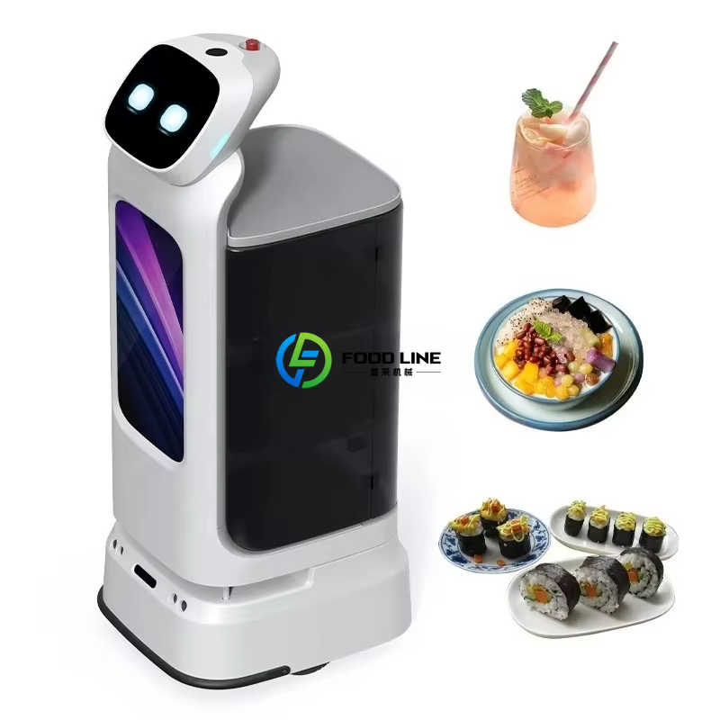 Robot de livraison de nourriture multi-plateaux, robot serveur intelligent pour la restauration, les hôtels et les cantines