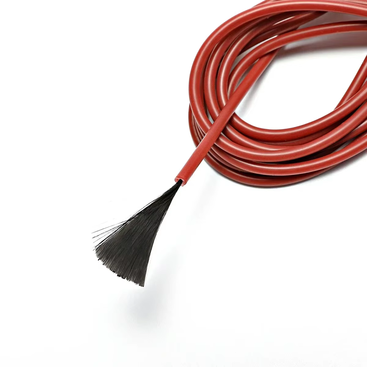Bobine de câble chauffant au sol en fibre de carbone, fils chauffants, chaud, 50m, 12K, 33ohm par m