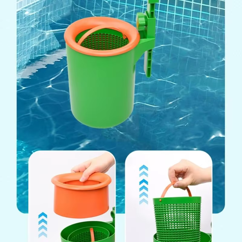 Le remplacement du panier d'écumoire en plastique durable améliore les mailles Filtration pour l'entretien piscine 69HD