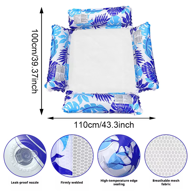 Matelas flottant gonflable en PVC pour piscine