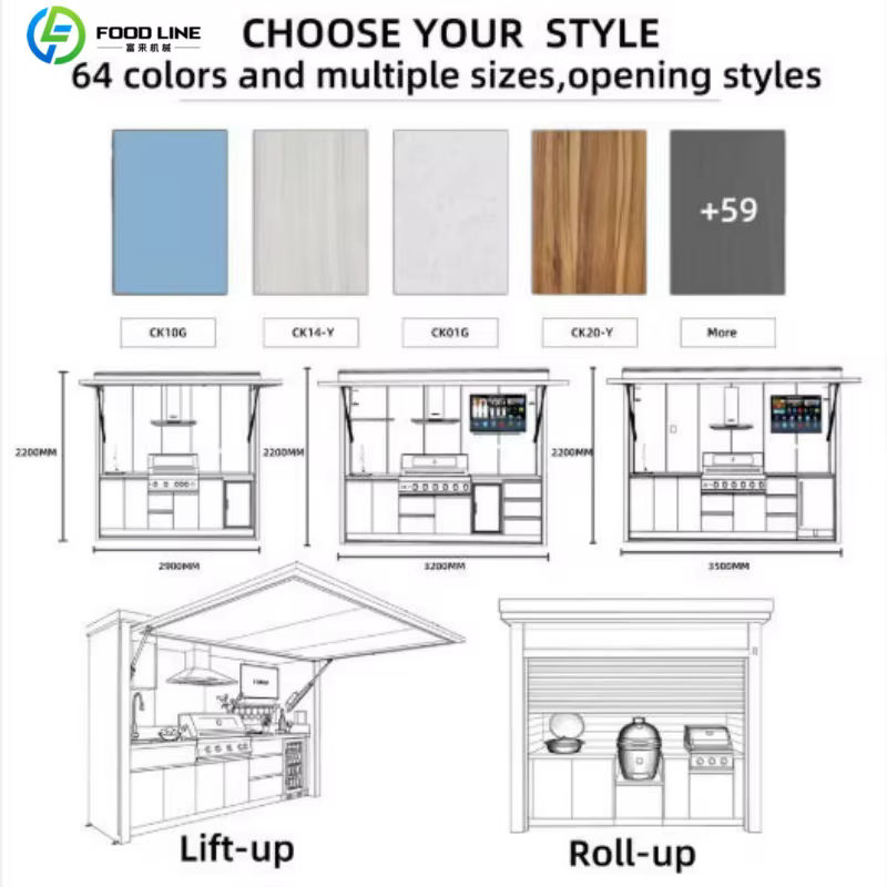 Pergola de cuisine extérieure complète en acier inoxydable avec grill tout-en-un pour patio et jardin, qualité commerciale, vente en gros, personnalisable